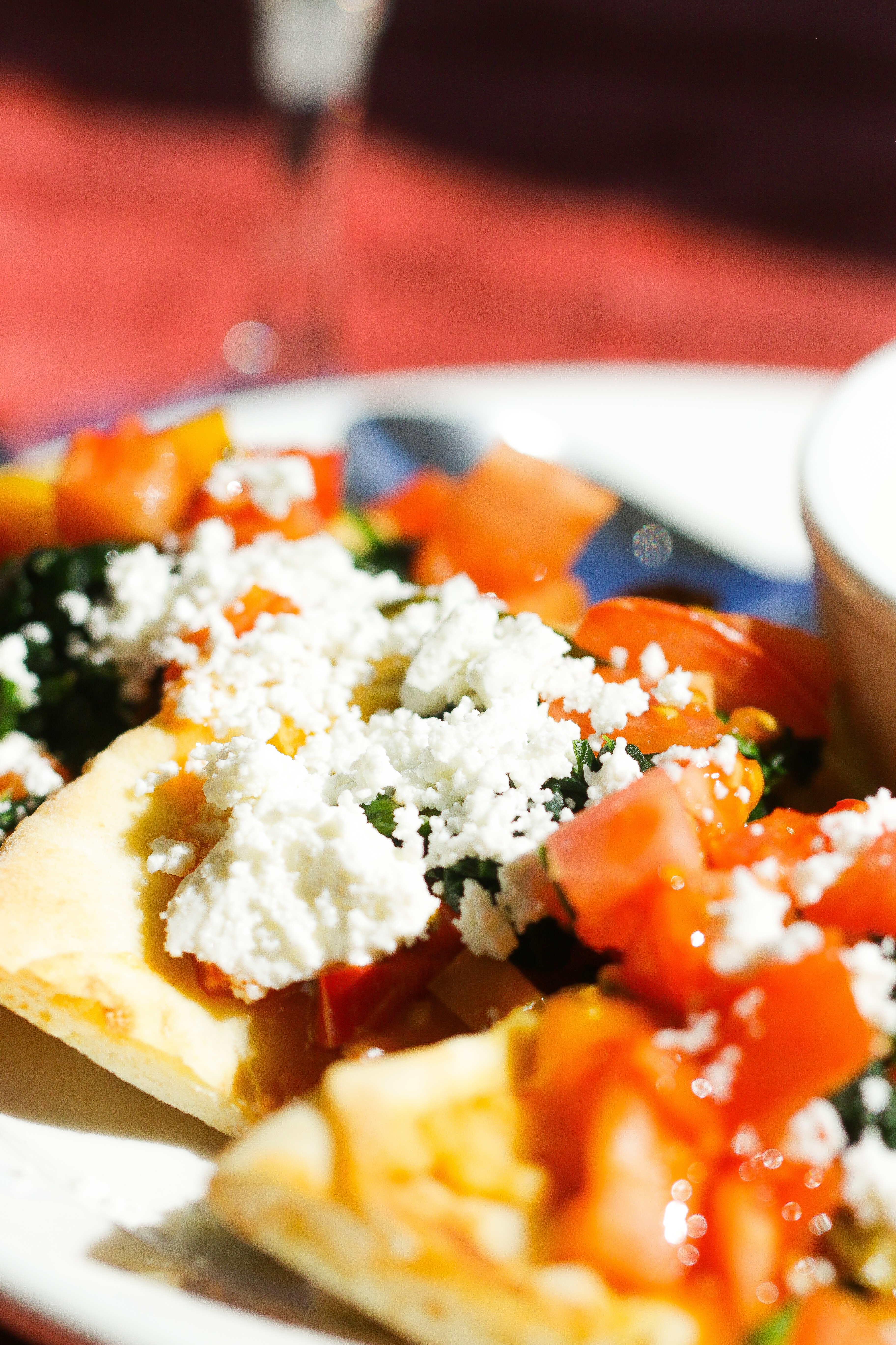 close up shot of pita dish